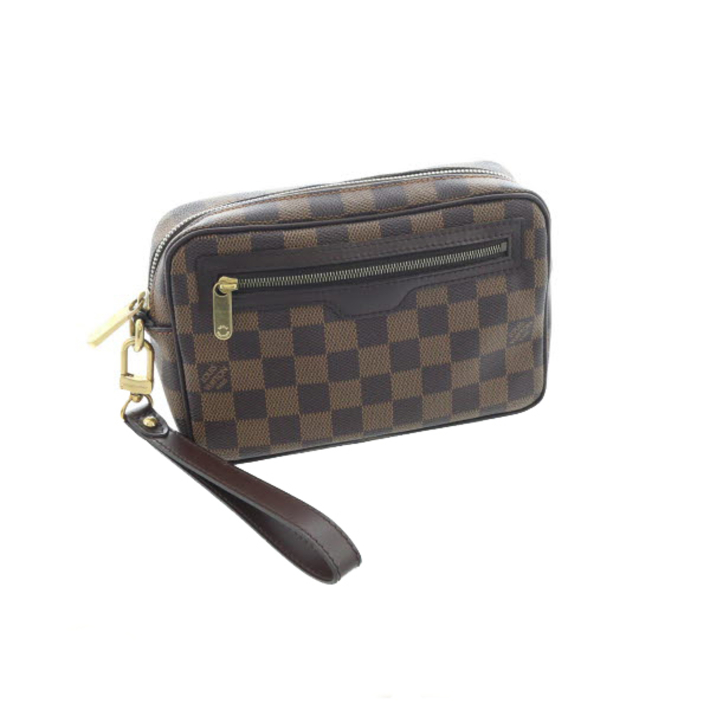 Louis Vuitton Damier Pochette Macau Clutch Shoulder Bag
